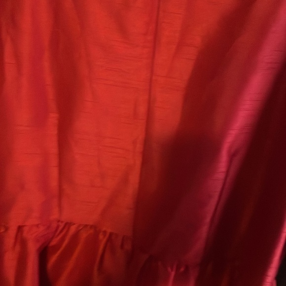 eShakti Red Formal Dress with Beaded Detail - Picture 5 of 5